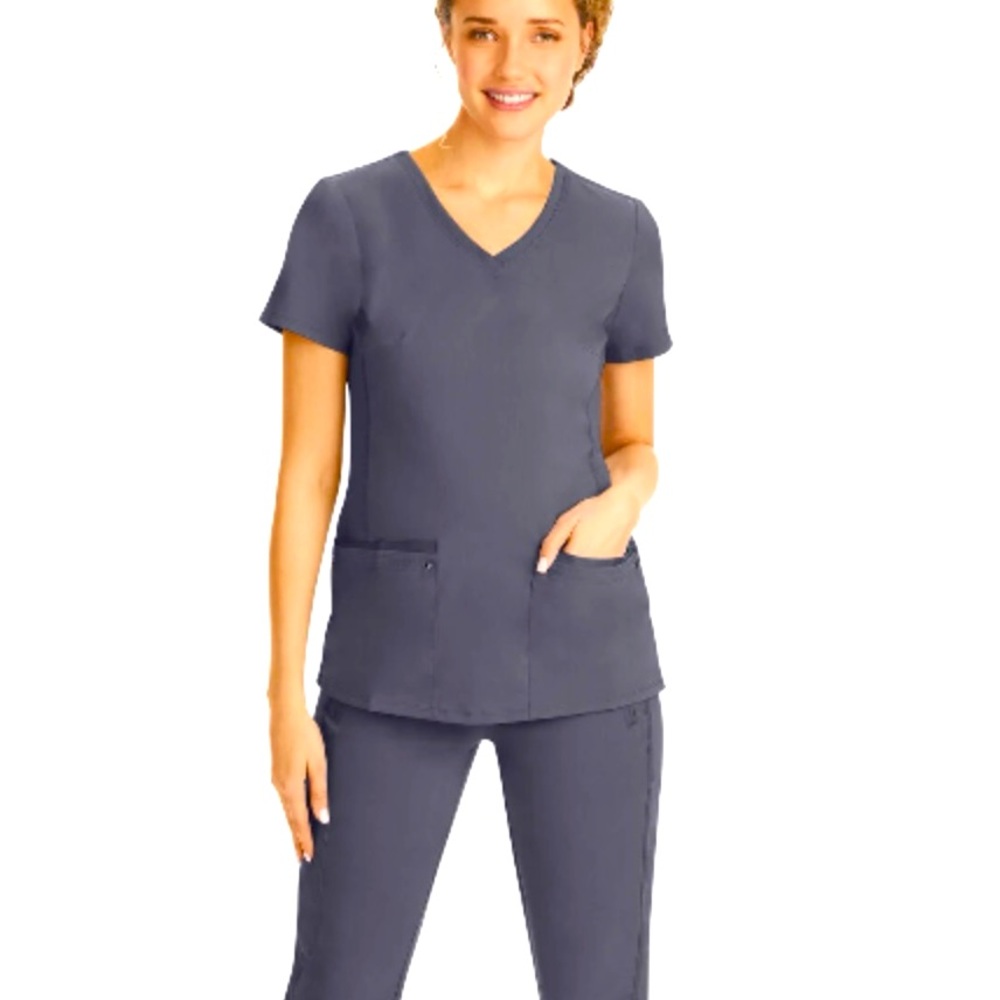 BLACK~~~ V-Neck Scrub SET~~Healing Hands~~Small Top~~XS Pants~~🩷😎~~